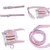 Harnais Chat PetTribes Mauve Design Abeille et Laisse Ajustable