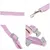 Harnais Chat PetTribes Mauve Design Abeille et Laisse Ajustable