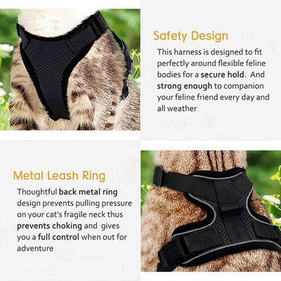 FurryFusion Arnés de tracción para gatos