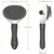 PetTribes Brosse Démêlante Chat Chien, Aiguilles Inox, 1 Bouton PetTribes Brosse Démêlante Chat Chien, Aiguilles Inox, 1 Bouton
