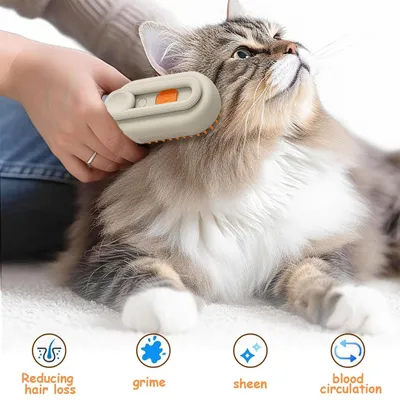 PetTribes Brosse Vapeur 3 en 1 Chat PetTribes Brosse Vapeur 3 en 1 Chat