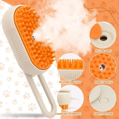 PetTribes Brosse Vapeur 3 en 1 Chat PetTribes Brosse Vapeur 3 en 1 Chat
