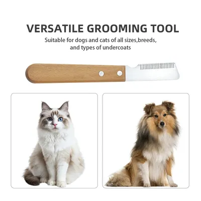 PetTribes Peigne à Dénuder Toilettage Animaux PetTribes Peigne à Dénuder Toilettage Animaux