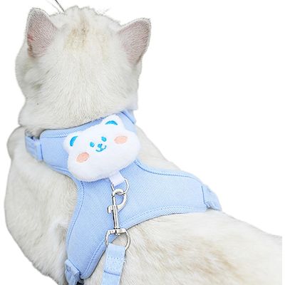 FurryFusion Corde de promenade réglable pour chats et petits chiens