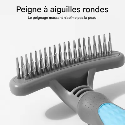 FurryFusion Peigne à démêler et éliminer les poils pour chiens et chats FurryFusion Peigne à démêler et éliminer les poils pour chiens et chats