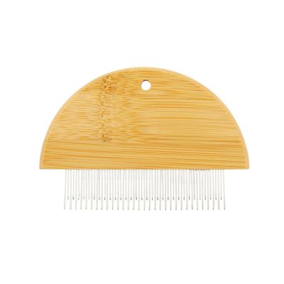FurryFusion Peigne anti-puces en bois pour animaux de compagnie