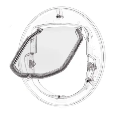 FurryFusion Puerta transparente de cristal para gatos y perros