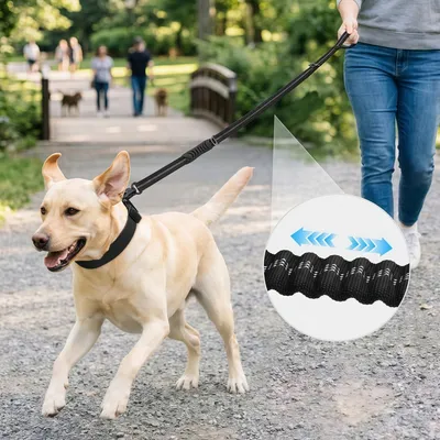 ZooVenture Laisse Chien Tactique - Élastique, Boucle Grenouille ZooVenture Laisse Chien Tactique - Élastique, Boucle Grenouille