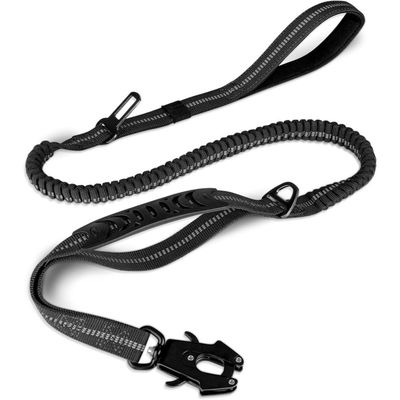 ZooVenture Laisse Chien Tactique - Élastique, Boucle Grenouille