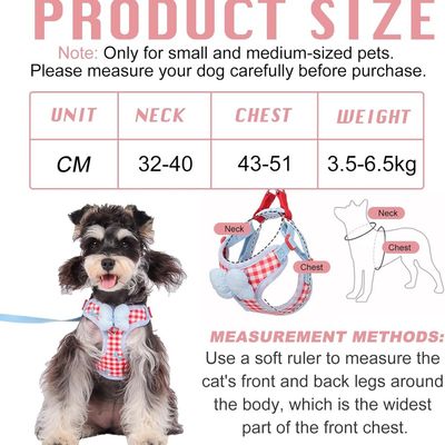 ZooVenture Harnais Chien Anti-Traction - Laisse, Rouge, Taille M