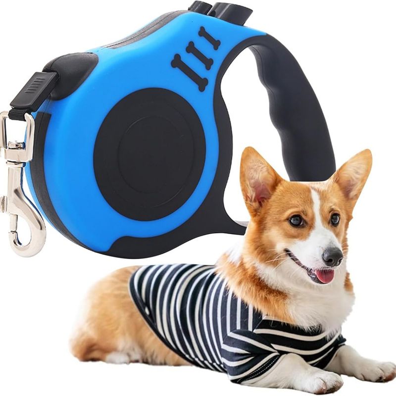 ZooVenture Hunde Teleskopleine - ABS, 5m, Rutschfest