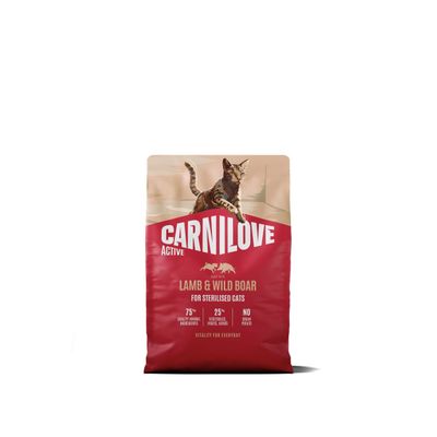 Carnilove - Croquettes Agneau & Sanglier Sauvage pour Chat Stérilisé