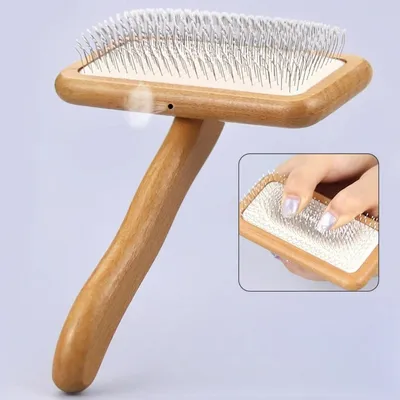 FurryFusion Peigne en hêtre pour chats et chiens FurryFusion Peigne en hêtre pour chats et chiens