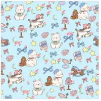 Sac de toilettage chat bleu 45cm : anti-griffures pour ongles & bain
