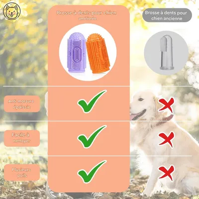 ZooVenture Brosse Dents Chien Silicone - Doigts, BPA Gratuit ZooVenture Brosse Dents Chien Silicone - Doigts, BPA Gratuit