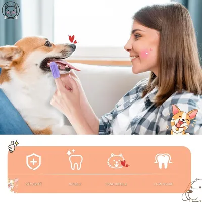 ZooVenture Brosse Dents Chien Silicone - Doigts, BPA Gratuit ZooVenture Brosse Dents Chien Silicone - Doigts, BPA Gratuit