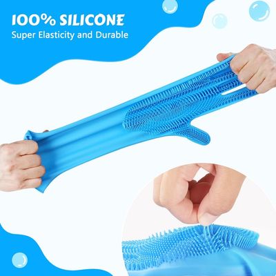 ZooVenture 2-in-1 Silicone Bath Glove - Non-Slip Brush Mitt