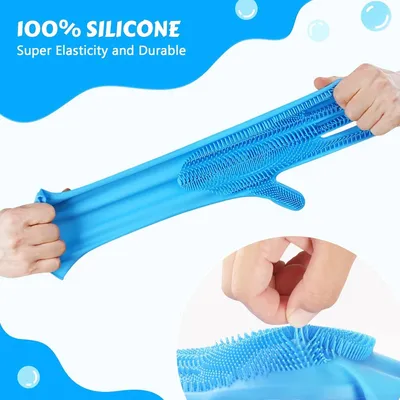 ZooVenture 2-in-1 Silicone Bath Glove - Non-Slip Brush Mitt ZooVenture 2-in-1 Silicone Bath Glove - Non-Slip Brush Mitt