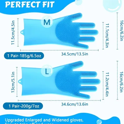 ZooVenture 2-in-1 Silicone Bath Glove - Non-Slip Brush Mitt ZooVenture 2-in-1 Silicone Bath Glove - Non-Slip Brush Mitt