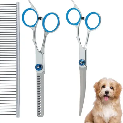 ZooVenture Kit Toilettage Chien - Ciseaux, Peigne, Inox ZooVenture Kit Toilettage Chien - Ciseaux, Peigne, Inox