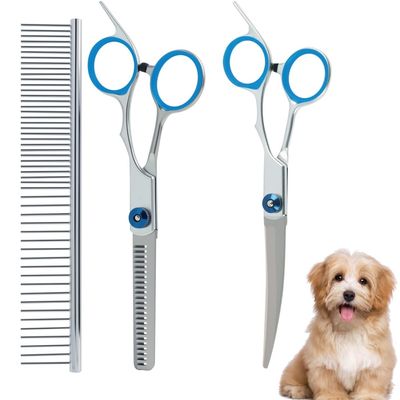 PetTribes Kit Toilettage Chien Ciseaux Grooming Pro