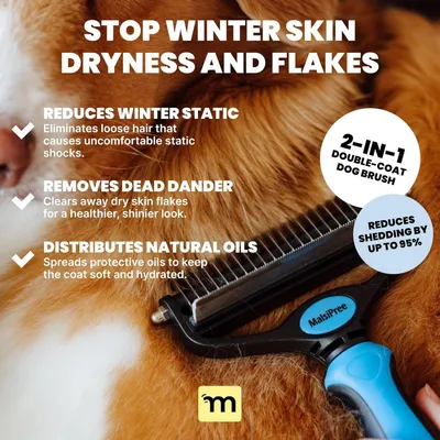 ZooVenture Dog Undercoat Rake - Metal Deshedding Double Coats ZooVenture Dog Undercoat Rake - Metal Deshedding Double Coats