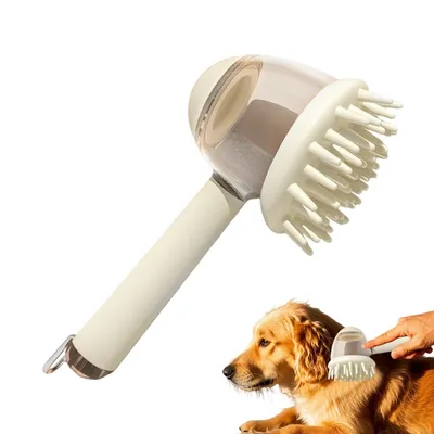 PetTribes Brosse de Bain Animaux Brosse Shampooing Massage PetTribes Brosse de Bain Animaux Brosse Shampooing Massage