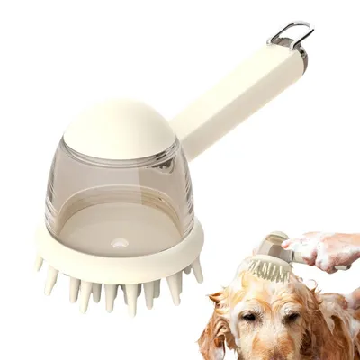 PetTribes Brosse de Bain Animaux Brosse Shampooing Massage PetTribes Brosse de Bain Animaux Brosse Shampooing Massage