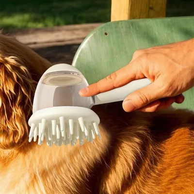 PetTribes Brosse de Bain Animaux Brosse Shampooing Massage PetTribes Brosse de Bain Animaux Brosse Shampooing Massage