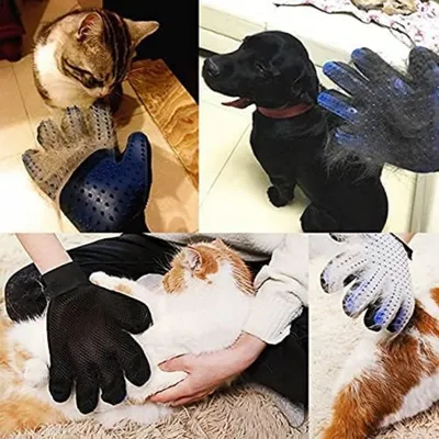 PetTribes Gant Démêloir Massage Animaux Ajustable PetTribes Gant Démêloir Massage Animaux Ajustable