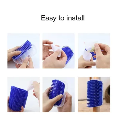 PetTribes Brosse Auto-Grattage Chat Fixable Mur Meuble Sensible PetTribes Brosse Auto-Grattage Chat Fixable Mur Meuble Sensible