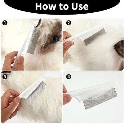 PetTribes Peigne Toilettage Multifonction Animaux (Blanc, Lot de 2)