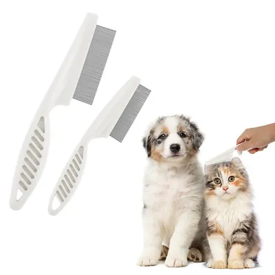 PetTribes Peigne Toilettage Multifonction Animaux (Blanc, Lot de 2) PetTribes Peigne Toilettage Multifonction Animaux (Blanc, Lot de 2)