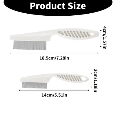 PetTribes Peigne Toilettage Multifonction Animaux (Blanc, Lot de 2) PetTribes Peigne Toilettage Multifonction Animaux (Blanc, Lot de 2)