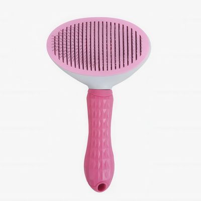 PetTribes Brosse Auto-Nettoyante Toilettage Animaux (Rose)