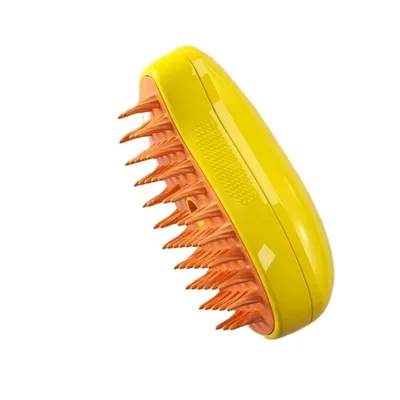 Peigne pulvérisateur électrique pour animaux de compagnie, jaune Peigne pulvérisateur électrique pour animaux de compagnie, jaune