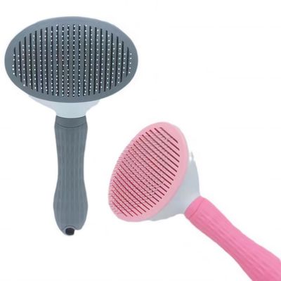 PetTribes Brosse Auto-Nettoyante Toilettage Animaux (Gris)