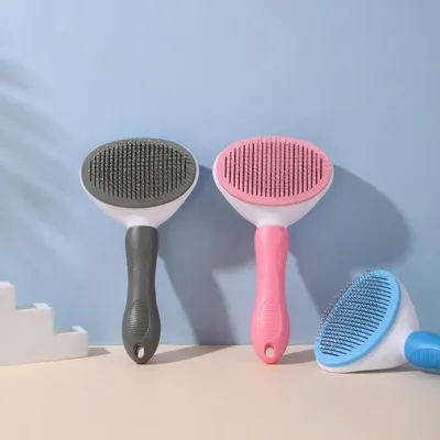 PetTribes Brosse Auto-Nettoyante Toilettage Animaux (Gris) PetTribes Brosse Auto-Nettoyante Toilettage Animaux (Gris)