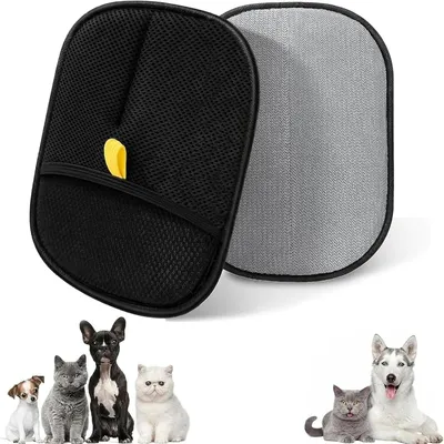 ZooVenture Gant Épilation Chat Chien - Double Face, TPR, Lavable ZooVenture Gant Épilation Chat Chien - Double Face, TPR, Lavable