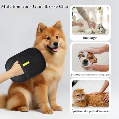 ZooVenture Guante para el cuidado perros gatos - Doble cara, TPR, lavable