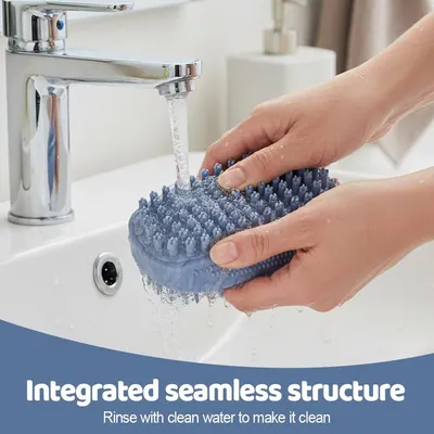 PetTribes Brosse de Toilette Animaux Brosse Silicone Douce PetTribes Brosse de Toilette Animaux Brosse Silicone Douce