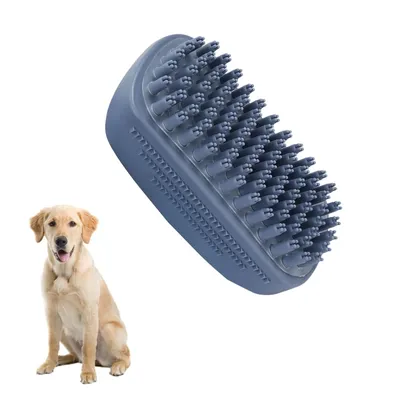 PetTribes Brosse de Toilette Animaux Brosse Silicone Douce PetTribes Brosse de Toilette Animaux Brosse Silicone Douce