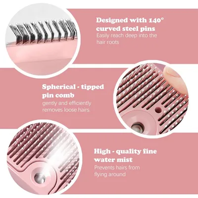 ZooVenture Brosse Vapeur 3 en 1 Chat Chien USB ZooVenture Brosse Vapeur 3 en 1 Chat Chien USB