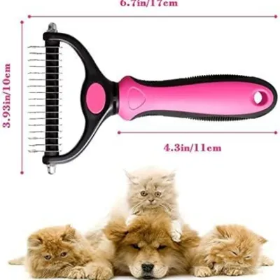 ZooVenture Peigne Double Chat Chien - Inox, Antidérapant, 9 Dents ZooVenture Peigne Double Chat Chien - Inox, Antidérapant, 9 Dents