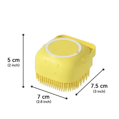 PetTribes Brosse de Bain pour Animaux avec Distributeur de Shampooing PetTribes Brosse de Bain pour Animaux avec Distributeur de Shampooing