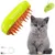 Brosse vapeur chat 3-en-1 verte : brosse multifonction massage & brossage Brosse vapeur chat 3-en-1 verte : brosse multifonction massage & brossage