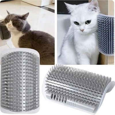 Zoomtopia Brosse murale auto-nettoyante pour chat angle massant 3 pièces