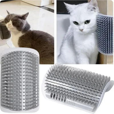 Zoomtopia Brosse murale auto-nettoyante pour chat angle massant 3 pièces Zoomtopia Brosse murale auto-nettoyante pour chat angle massant 3 pièces