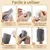 Zoomtopia Brosse murale auto-nettoyante pour chat angle massant 3 pièces Zoomtopia Brosse murale auto-nettoyante pour chat angle massant 3 pièces