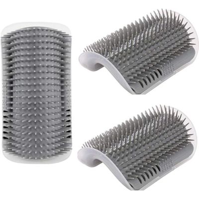 Zoomtopia Brosse murale auto-nettoyante pour chat angle massant 3 pièces